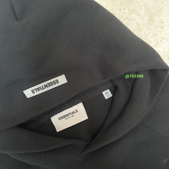 FEAR OF GOD | ESSENTIALS PULLOVER OVERSIZED FRONT-LOGO FLEECE HOODIE UNISEX - Picture 6 of 11